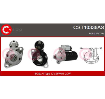 Elektromagnetický spínač pre żtartér CASCO CSO10181GS