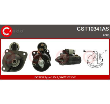 Elektromagnetický spínač pre żtartér CASCO CSO25112AS