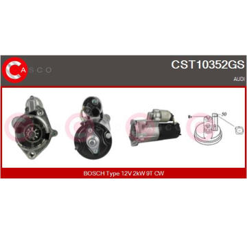 Elektromagnetický spínač pre żtartér CASCO CSO10201AS