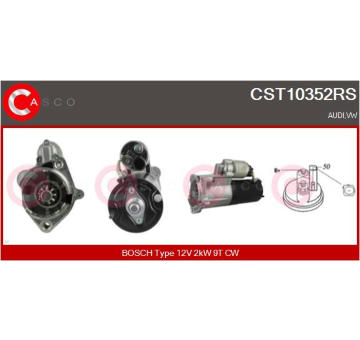 Elektromagnetický spínač pre żtartér CASCO CSO10202AS