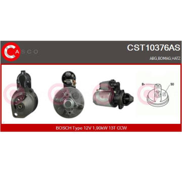 Elektromagnetický spínač, startér CASCO CSO10600AS