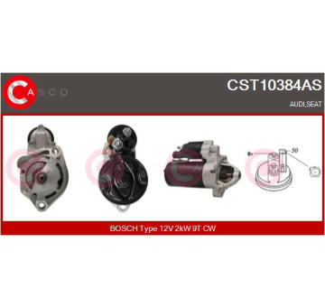 Elektromagnetický spínač, startér CASCO CSO10608AS