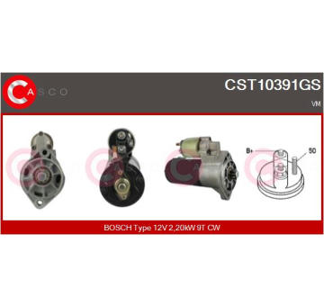 Elektromagnetický spínač, startér CASCO CSO10621AS