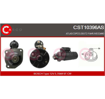 Elektromagnetický spínač, startér CASCO CSO10627AS