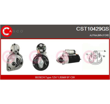 Elektromagnetický spínač pre żtartér CASCO CSO15104AS