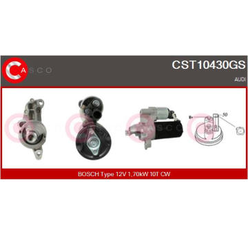 Elektromagnetický spínač pre żtartér CASCO CSO15105AS