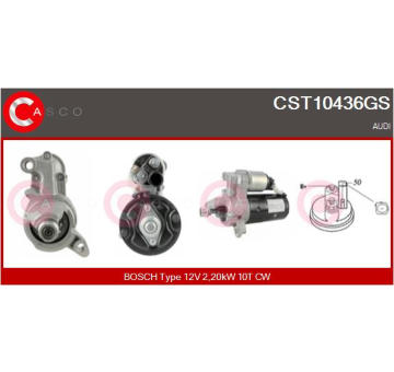 Elektromagnetický spínač pre żtartér CASCO CSO15111AS