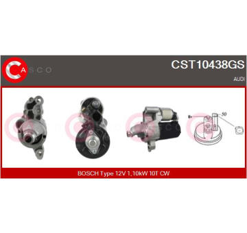 Elektromagnetický spínač pre żtartér CASCO CSO15113AS