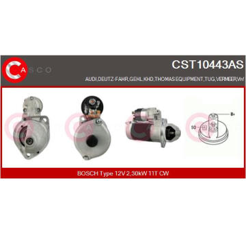 Elektromagnetický spínač pre żtartér CASCO CSO15117AS