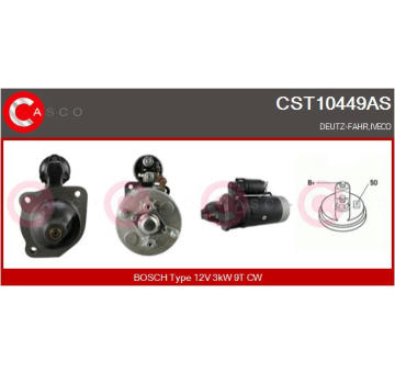 Elektromagnetický spínač pre żtartér CASCO CSO15122AS