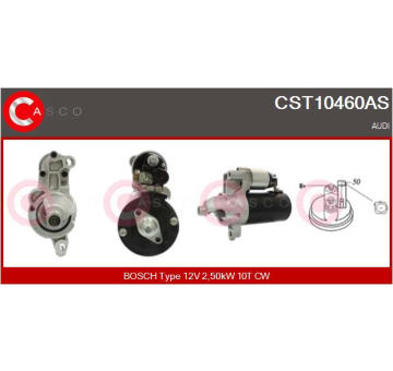 Elektromagnetický spínač pre żtartér CASCO CSO15132AS