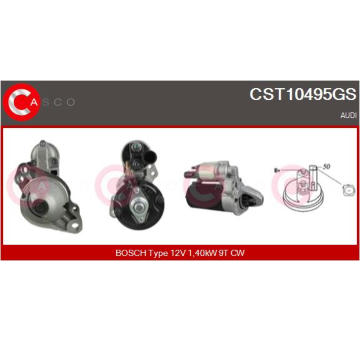 Elektromagnetický spínač pre żtartér CASCO CSO20101AS