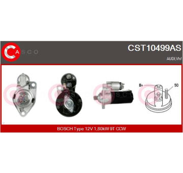 Elektromagnetický spínač pre żtartér CASCO CSO20107AS