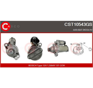 Motor stěračů CASCO CWM46100GS