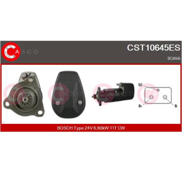 Elektromagnetický spínač pre żtartér CASCO CSO60114AS