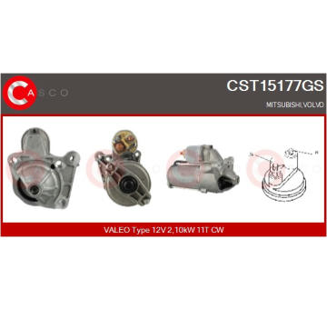 Pastorek, startér CASCO CDR30129AS