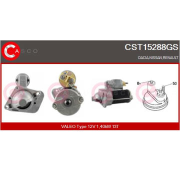 Stator, generátor CASCO CSR10121AS