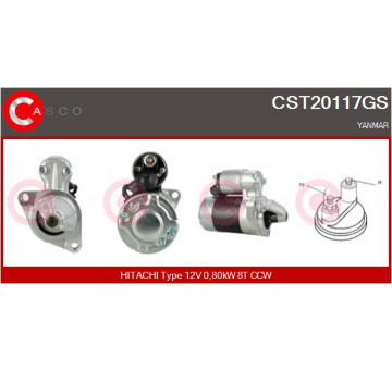 Alternátor CASCO CAL10243AS