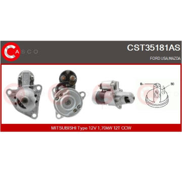 Relé, startér CASCO CRL22100AS