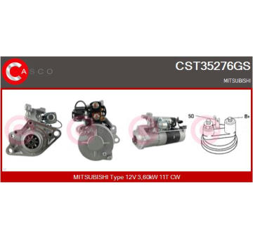 Remenica alternátora CASCO CCP90123AS