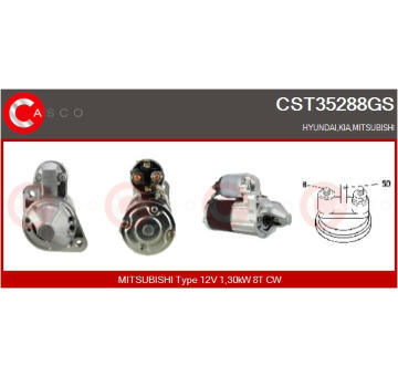 Snímač množství protékajícího vzduchu CASCO CAM73019AS
