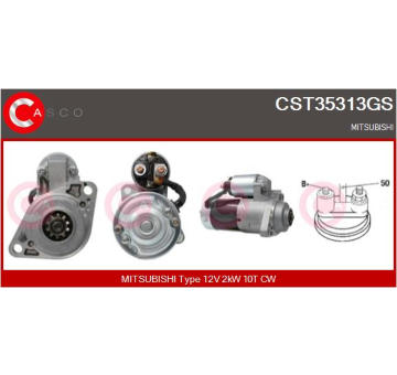 Remenica alternátora CASCO CCP92132AS