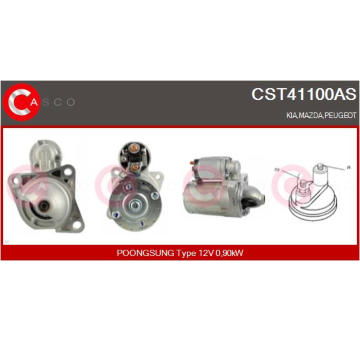 Elektromagnetický spínač, startér CASCO CSO10131AS