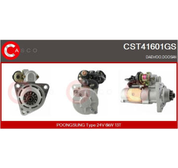 Elektromagnetický spínač, startér CASCO CSO10148AS