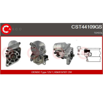 Elektromagnetický spínač, startér CASCO CSO10166AS