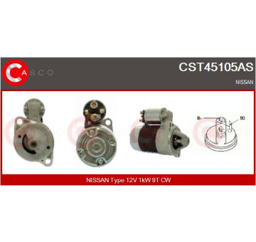 Elektromagnetický spínač, startér CASCO CSO10185AS
