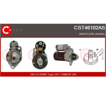 Elektromagnetický spínač, startér CASCO CSO10201AS