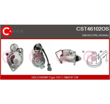 Elektromagnetický spínač, startér CASCO CSO10205AS