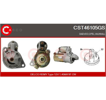 Elektromagnetický spínač, startér CASCO CSO10207GS