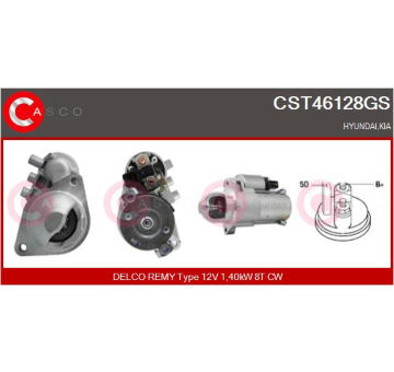 Elektromagnetický spínač, startér CASCO CSO10600AS