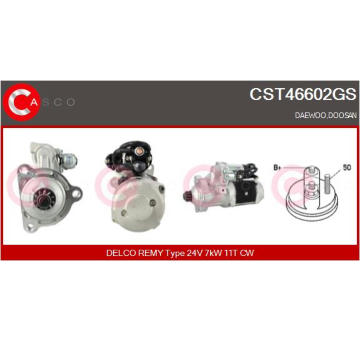 Elektromagnetický spínač, startér CASCO CSO10606AS