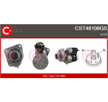 Elektromagnetický spínač, startér CASCO CSO10626AS