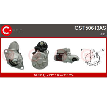 Elektromagnetický spínač, startér CASCO CSO15101AS
