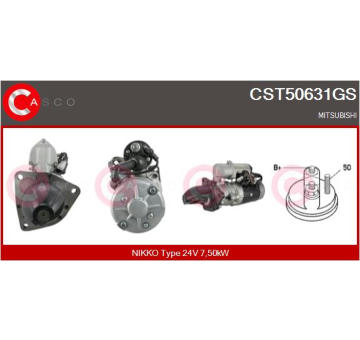 Elektromagnetický spínač, startér CASCO CSO15118AS
