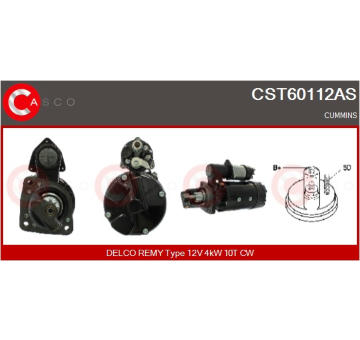 Elektromagnetický spínač, startér CASCO CSO15154AS