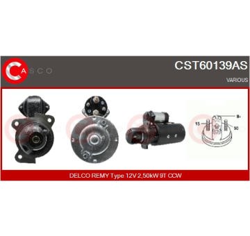 Elektromagnetický spínač, startér CASCO CSO20109AS