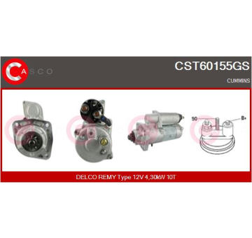 Elektromagnetický spínač, startér CASCO CSO20128AS