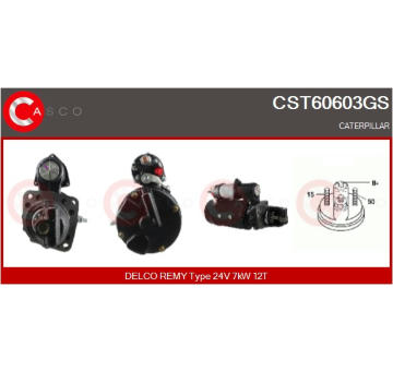 Elektromagnetický spínač, startér CASCO CSO25112AS