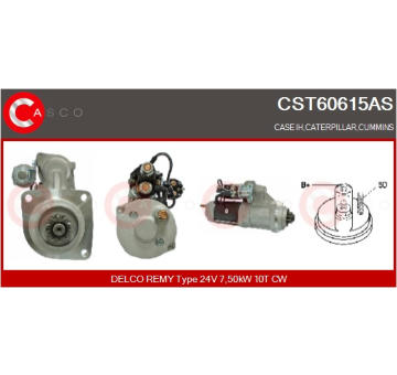 Elektromagnetický spínač, startér CASCO CSO30115AS