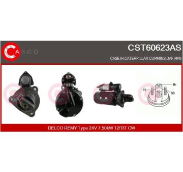 Elektromagnetický spínač, startér CASCO CSO30127AS
