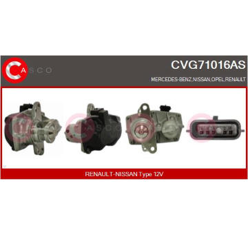 AGR-Ventil CASCO CVG71016AS