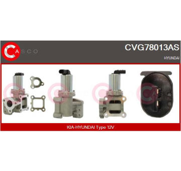 Hrdlo škrticí klapky CASCO CTB73008AS