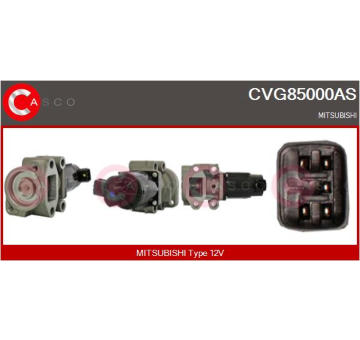 Hrdlo škrticí klapky CASCO CTB73059GS