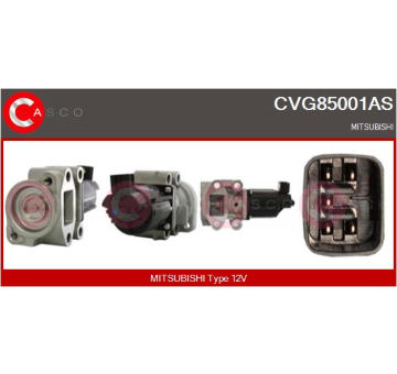 Hrdlo škrticí klapky CASCO CTB73060AS