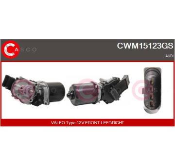 Motor stieračov CASCO CWM15123GS