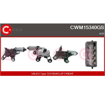 Motor stěračů CASCO CWM15340GS